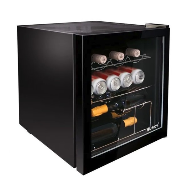 Mini Fridge Black Glass Door Display Mini Fridge Drinks Cooler Reviews