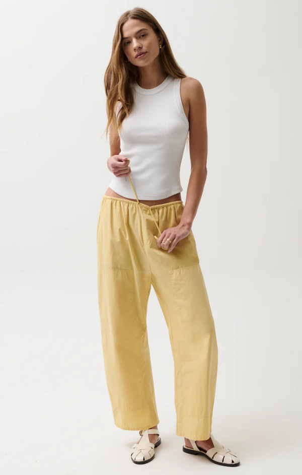 Mint Theo Drawstring Poplin Pant Review