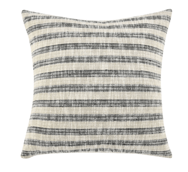 Mintly Home A Loma Beach Natural Black Striped Linen Pillow - Set of Two Review
