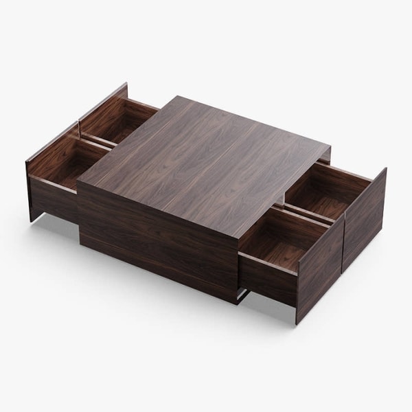 Aliving Home Miya Japandi Wood Square Coffee Table Reviews