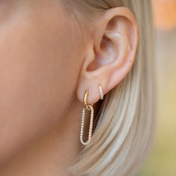 Mociun Link Huggie Hoop Earrings Review