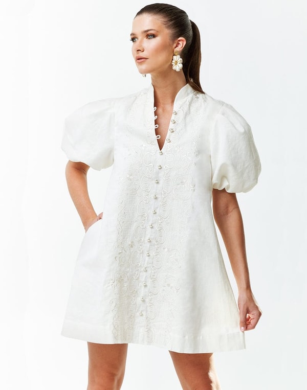 Modatrova Elliana Barong Mini Dress Review