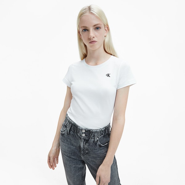 Mode Calvin Klein d&aacute;msk&eacute; b&iacute;l&eacute; triko Recenze