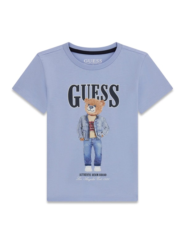 Modivo Guess Tričko N6RI05 K8HM4 Modr&aacute; Regular Fit Recenzia