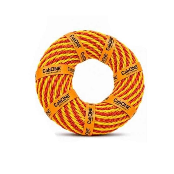 Moglix CabONE 23/76 Red & Yellow 2 Core PVC Insulated Twisted Flexible Copper Cable, Length: 45 m समीक्षा