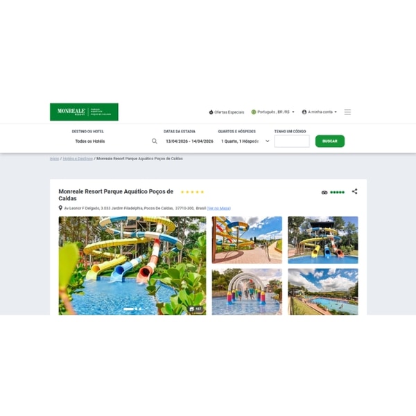 Monreale Hotels Resort Parque Aqu&aacute;tico Avalia&ccedil;&atilde;o