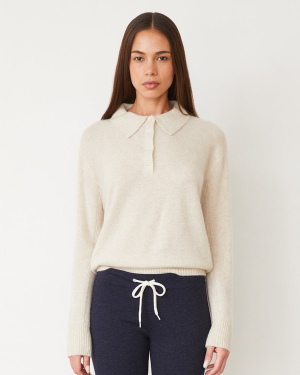 Monrow Cashmere Polo Sweater Review