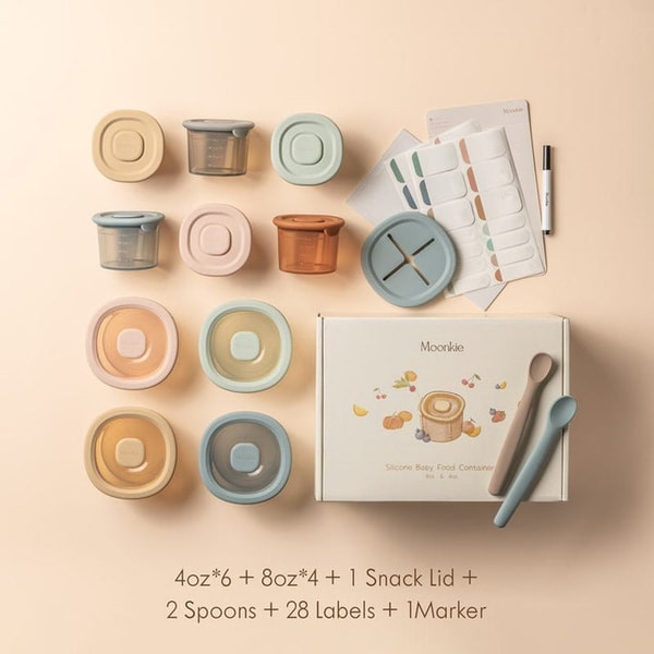 Moonkie Silicone Baby Food Containers Review