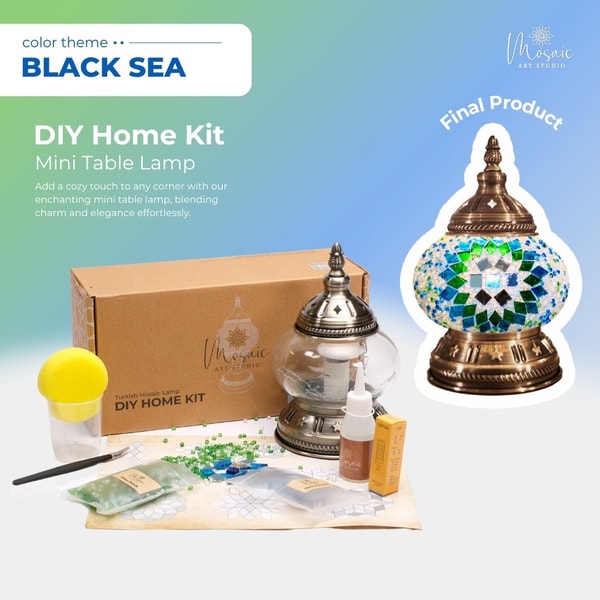 Mosaic Art Studio US Mosaic Lamp DIY Home Kit Review
