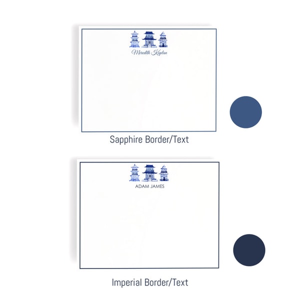 Multi Chic Personalized Chinoiserie Notecards Reviews