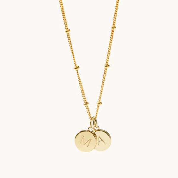 Muru Jewellery Mother and Child Discs Necklace Gold With Bead Chain Review
