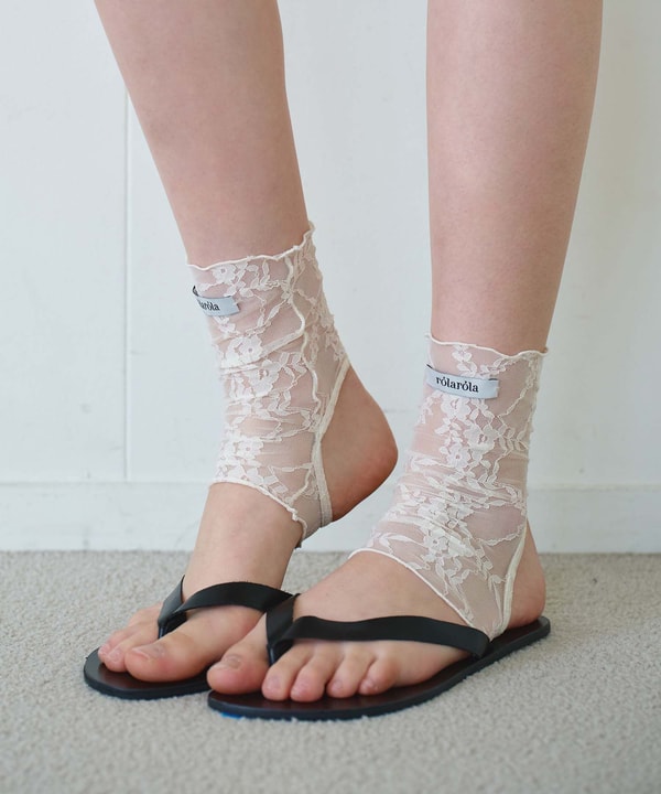 Musinsa Rolarola Open Toe Lace Leg Warmer White Review