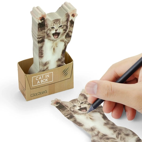Mustard London Cat In A Box Sticky Notes Review