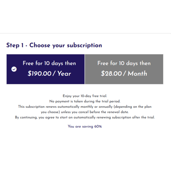 MUTU System Annual Subscription Review