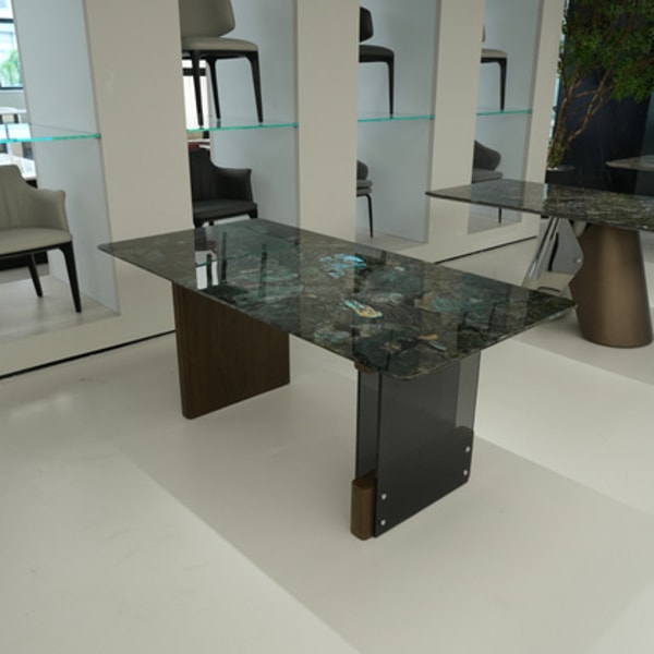 Dining Table Platinum Diamond Marble Natural Stone Top 180x90cm Review