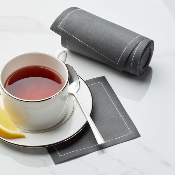 MyDrap Anthracite Grey Cotton Cocktail Napkins 50 Units Review