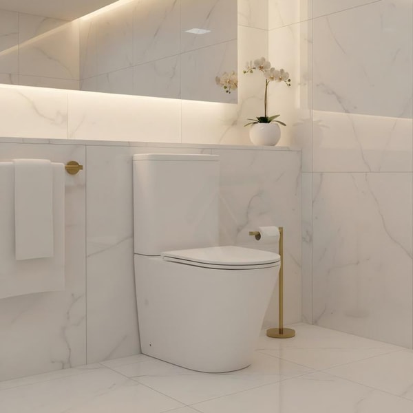 MyHomeware Rimless Back to Wall Toilet Suite 620x370x820mm - Gloss White Review