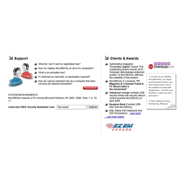 Overview of MyUSBOnly