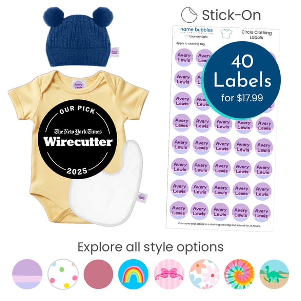 Name Bubbles Custom Clothing Labels - Half Order Review