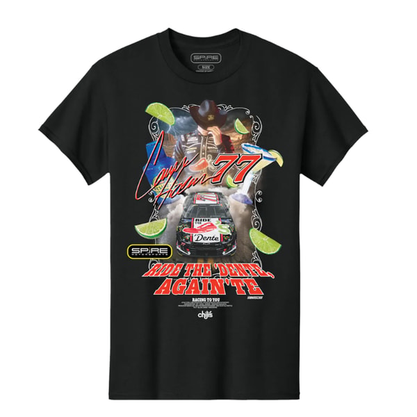 NASCAR Shop Unisex Carson Hocevar Spire Motorsports Black Chili's Ride The 'Dente T-Shirt Reviews