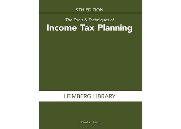 National Underwriter Tools & Techniques of Income Tax Planning Review