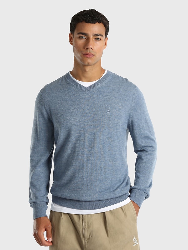 Nautica Australian Merino Wool Blend V-Neck Regular Fit Sweater Review