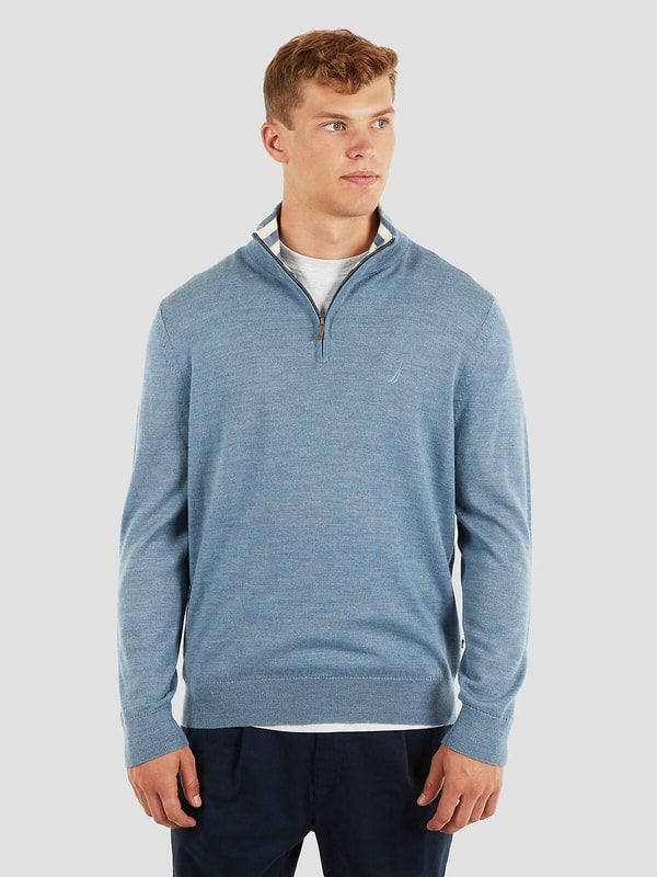 Nautica Australian Merino Wool Blend &frac14; Zip Regular Fit Sweater Review