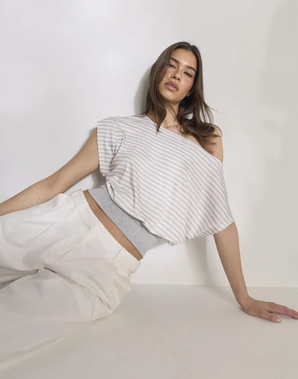 Nelly Soft Stripe Waist Top Anmeldelse