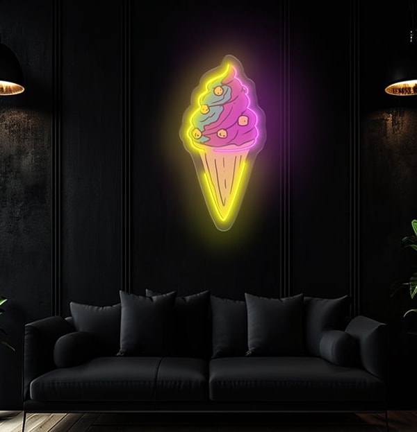 Neon Champ Ice Cream Cone LED Neon Acrylic Artwork Review