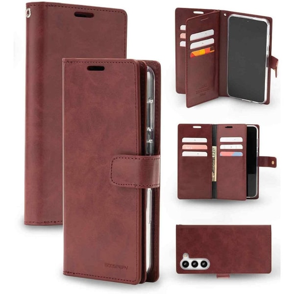 New Case Wine Mercury Mansoor Diary Flip Wallet Card Holder Case For Galaxy A17 5G Reviews