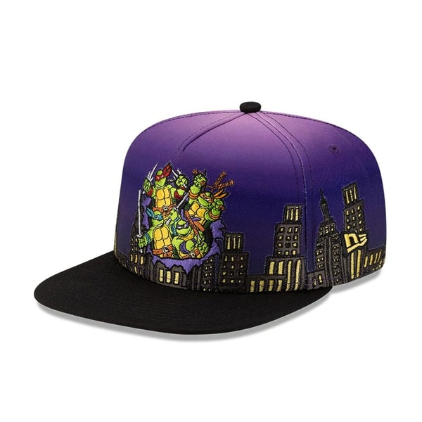 New Era Cap Teenage Mutant Ninja Turtles Skyline Purple A-Frame Fitted Cap Review