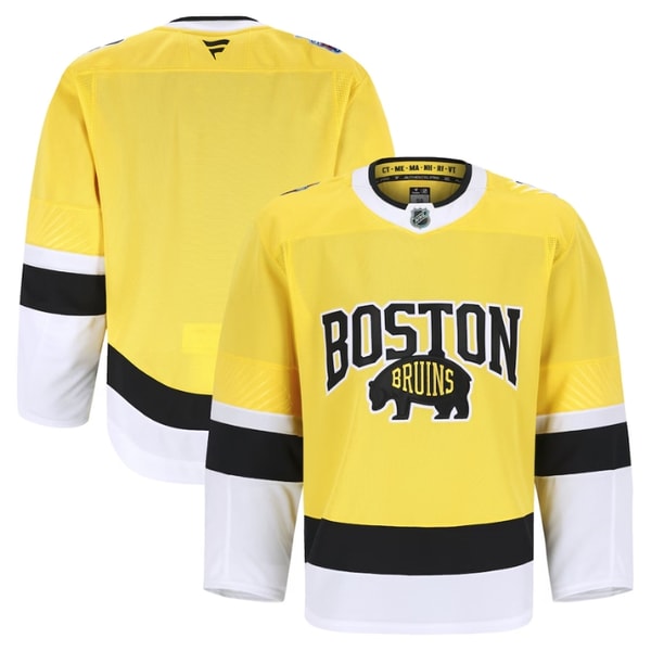 NHL Shop Men's Boston Bruins Fanatics Gold 2026 NHL Stadium Series Authentic Pro Jersey Review