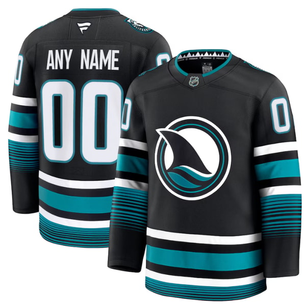 NHL Shop Men's San Jose Sharks Fanatics Black Alternate Premium Custom Jersey Review