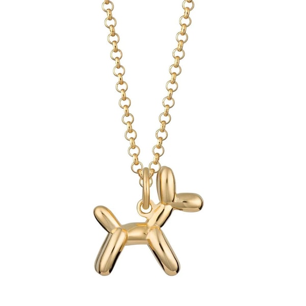 Niche Jewellery Scream Pretty Balloon Dog Necklace - Gold Review