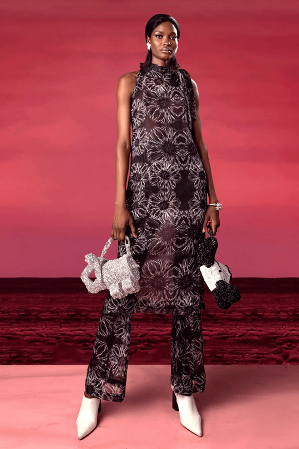 NKASIOBI Printed Sheer Pants Review