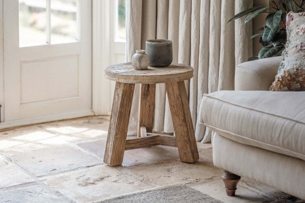Nkuku Ibo Reclaimed Wood Round Side Table Review