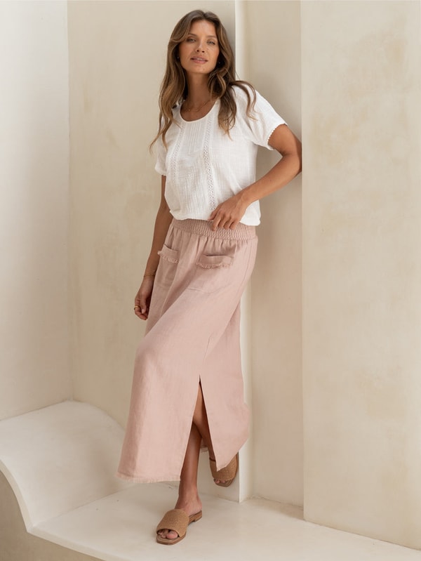 Nomad the Label Aurora Linen Skirt Review