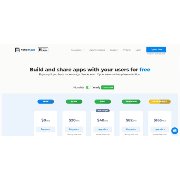 NotionApps Subscription Model