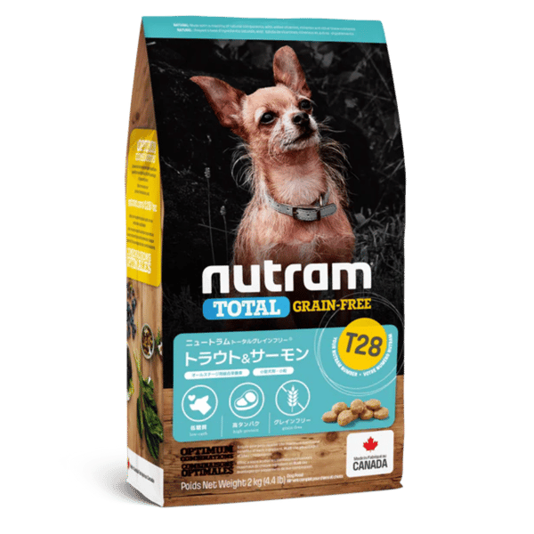 Nutram 【小粒】トラウト＆サーモン ドッグフードT28 NUTRAM TOTAL GRAIN-FREE&reg; レビュー