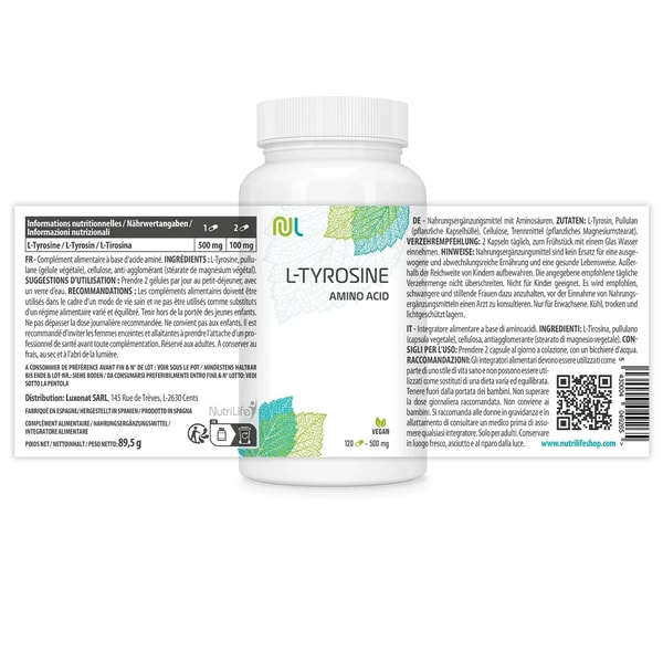 NutriLife Shop L-Tyrosine Avis