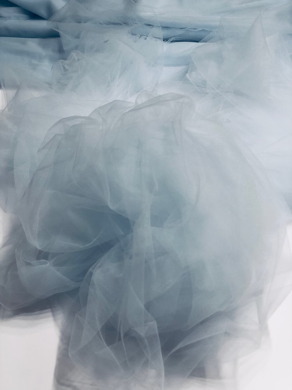 NY Designer Fabrics Baby Blue Italian Nylon Tulle Fabric Review