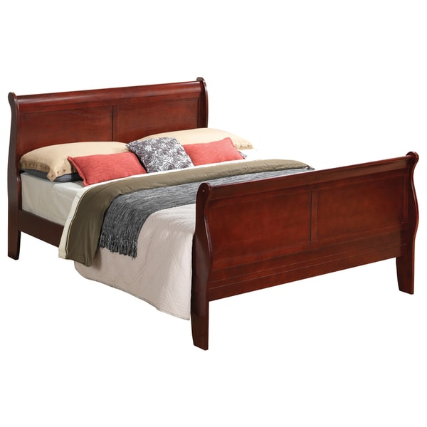 OJCommerce HomeStock Island Interiors Cherry Full Sleigh Bed with High Footboard Review