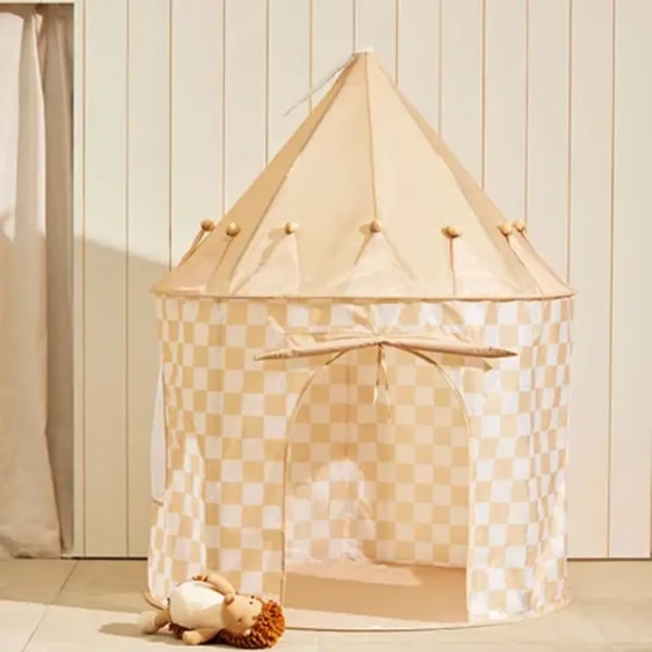 Olive & Mint Kids Concept Speeltent geel/wit geblokt Beoordeling