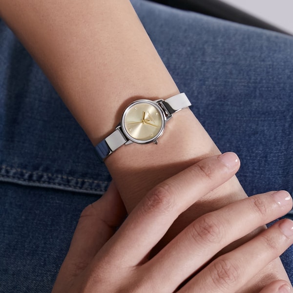 Olivia Burton Classic 23mm Mini Champagne & Silver Bangle Watch Review