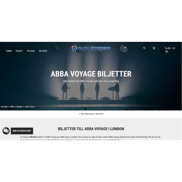 OLKA Express ABBA Voyage biljetter Recension