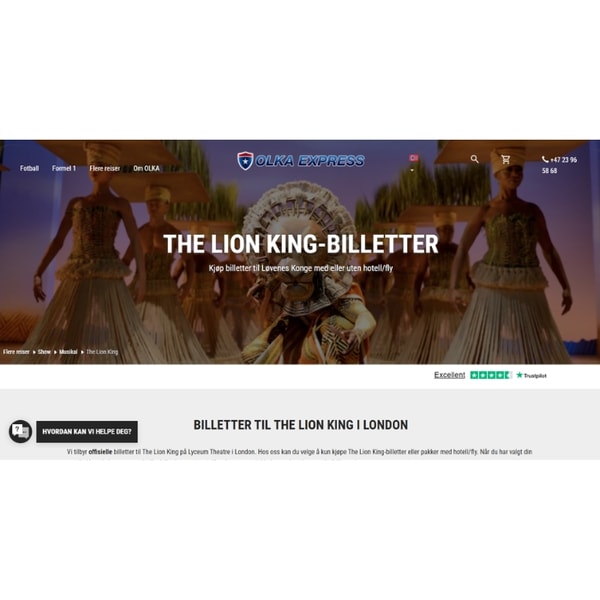 OLKA Express The Lion King-billetter Anmeldelse