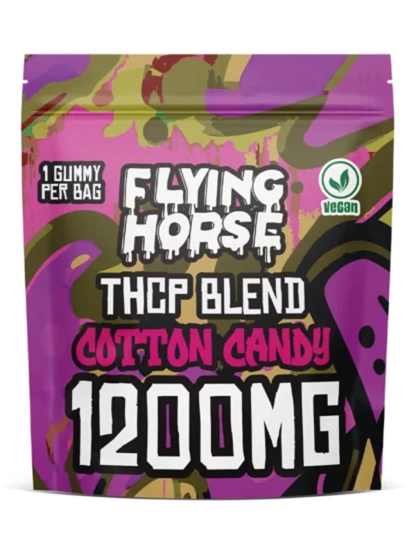 Olofly Cotton Candy Flying Horse THCP Blend Gummy Review