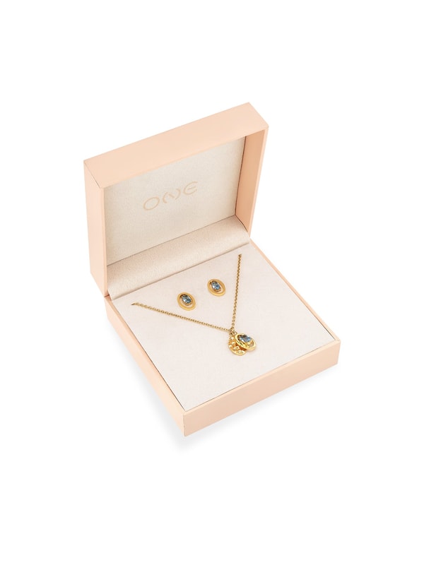 ONE Birthstone September Necklace & Earrings Set Avalia&ccedil;&atilde;o