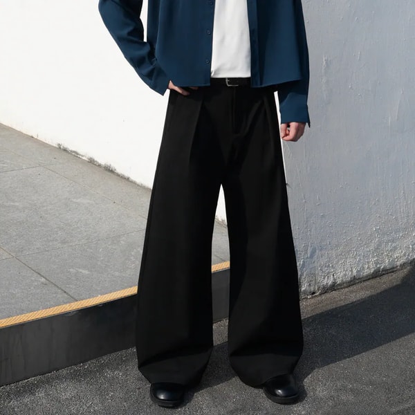 ONECE Pleated Curved Loose Fit Pants 评测