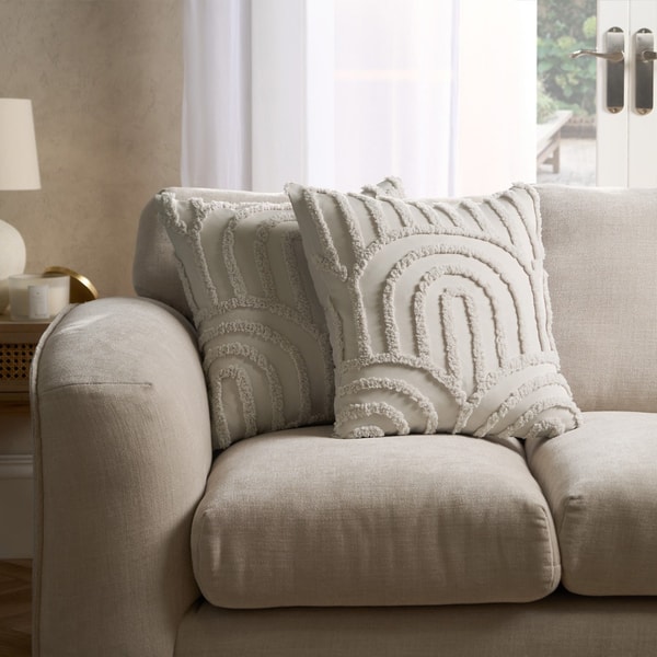 OHS Tufted Arches Textured Cushion Covers - Stone Review